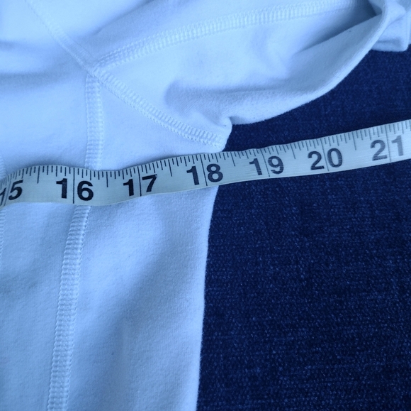 Lululemon White & Grey In Stride Full Zip Jacket Size 8 - Picture 6 of 8